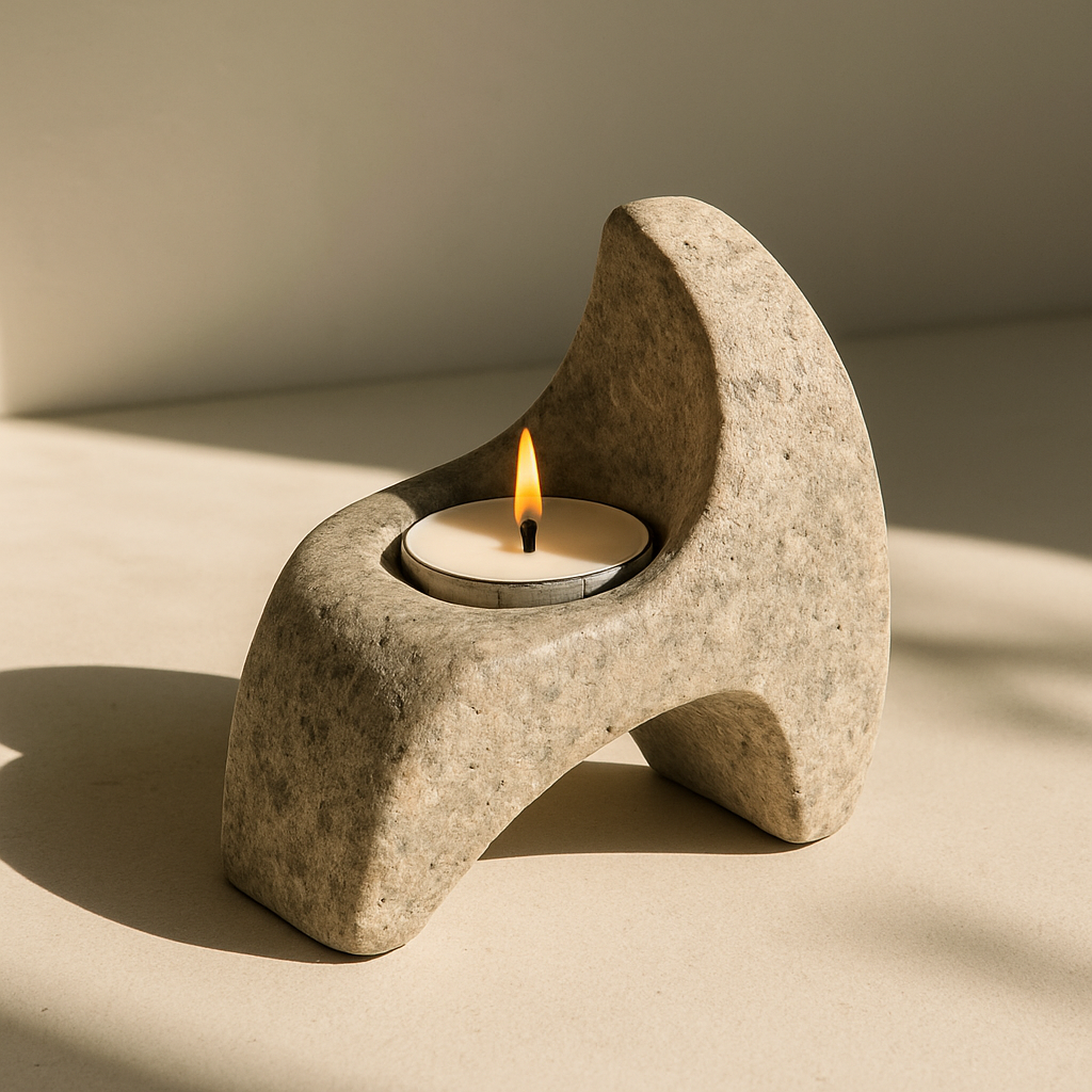 جا شمعی سنگی