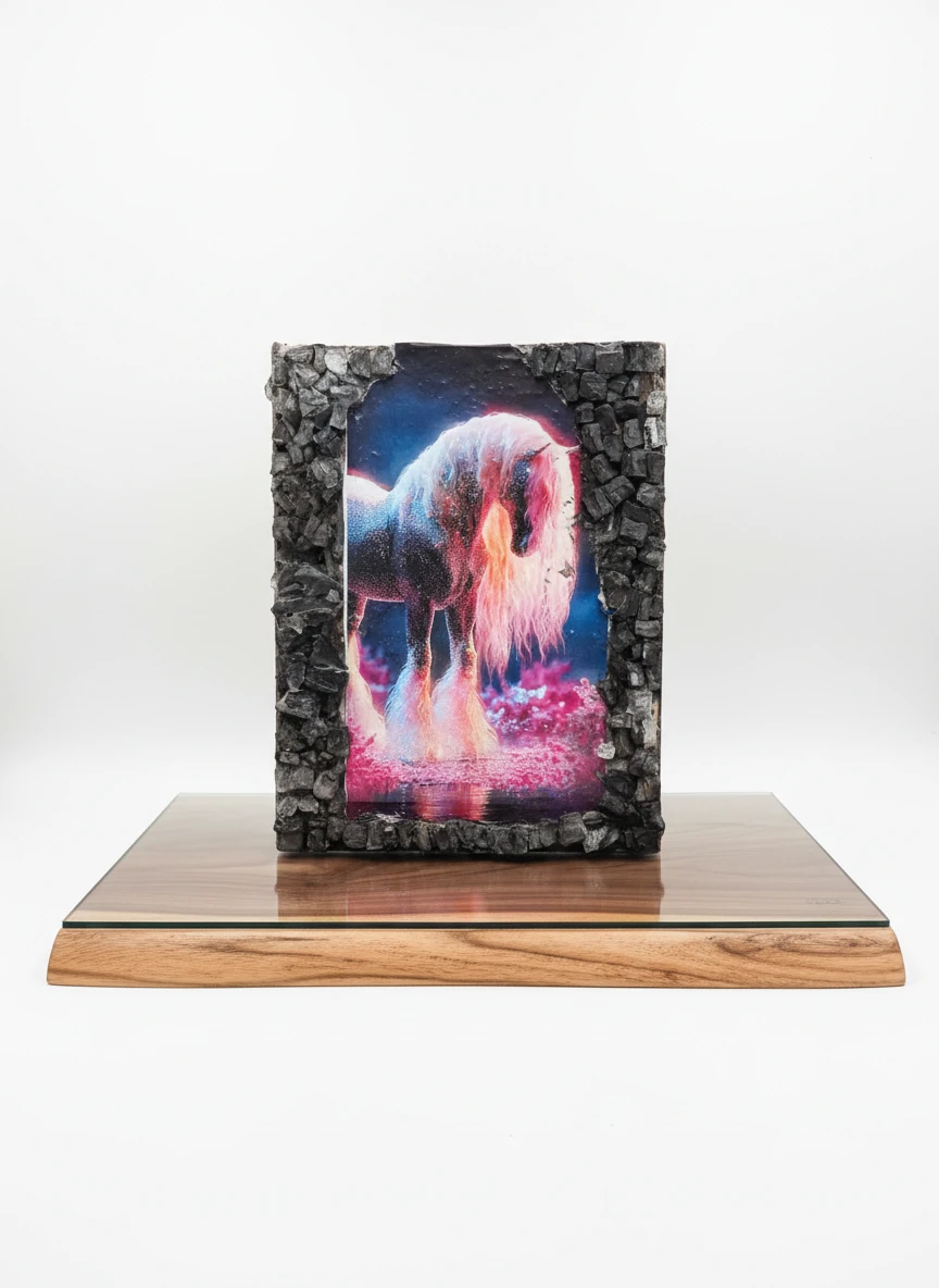 تابلوی دکوری دست‌ساز «روحِ اسب» | قدرتِ آرام