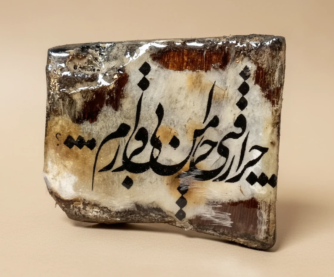 قاب چوبی خوشنویسی دست‌ساز – میراث نیت