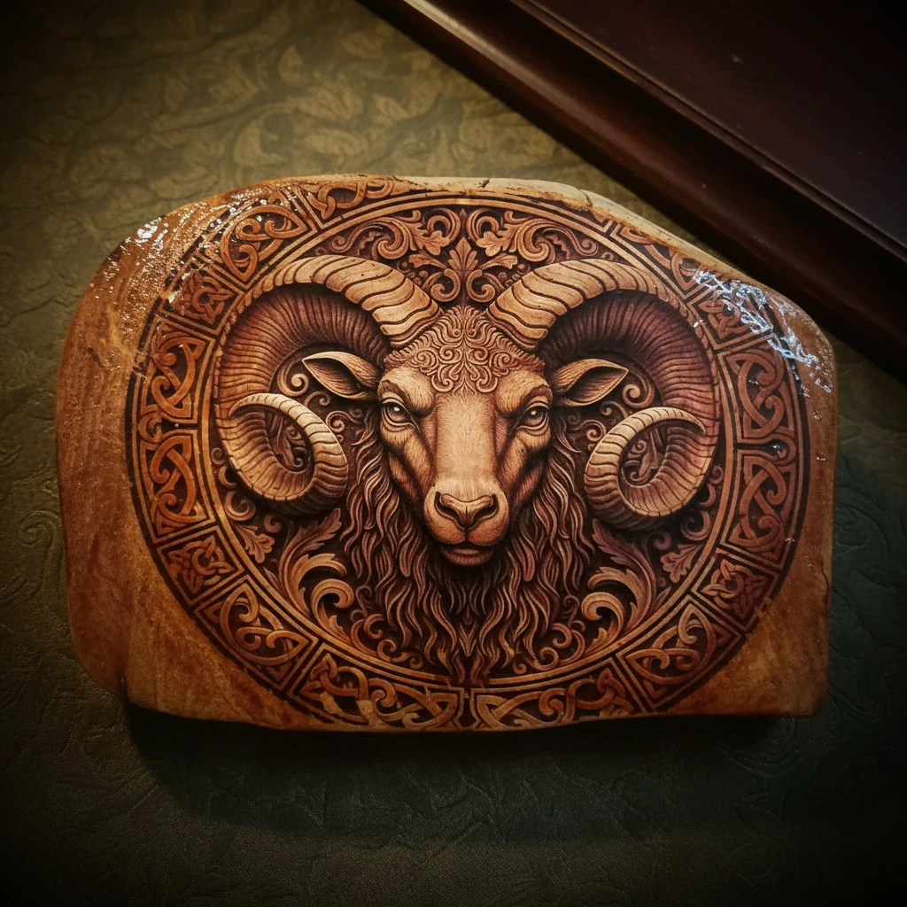 پیکره چوبی دست‌ساز «قوچ باستان» | Renashian